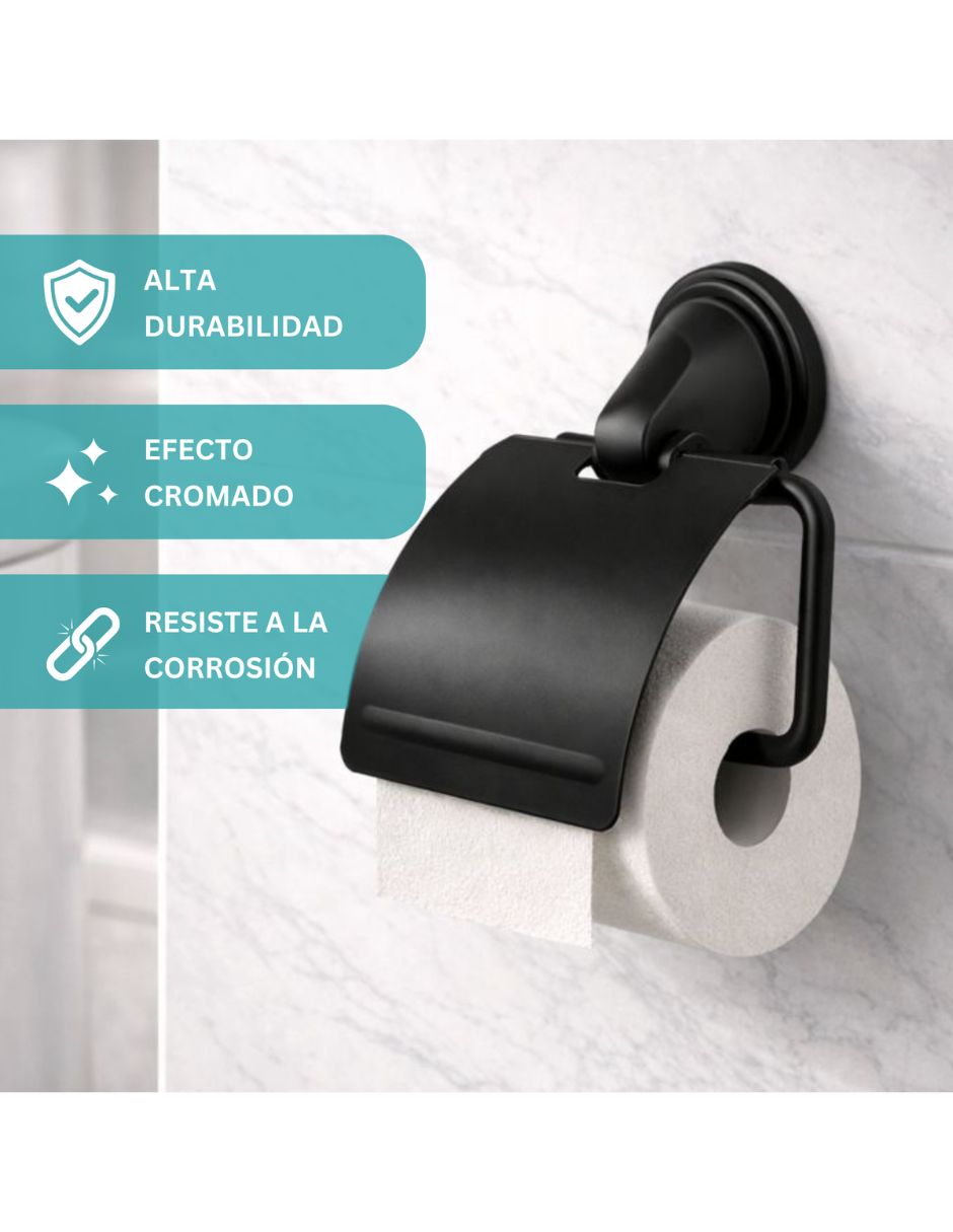 Juego de accesorios para baño de acero inoxidable 6 piezas 2