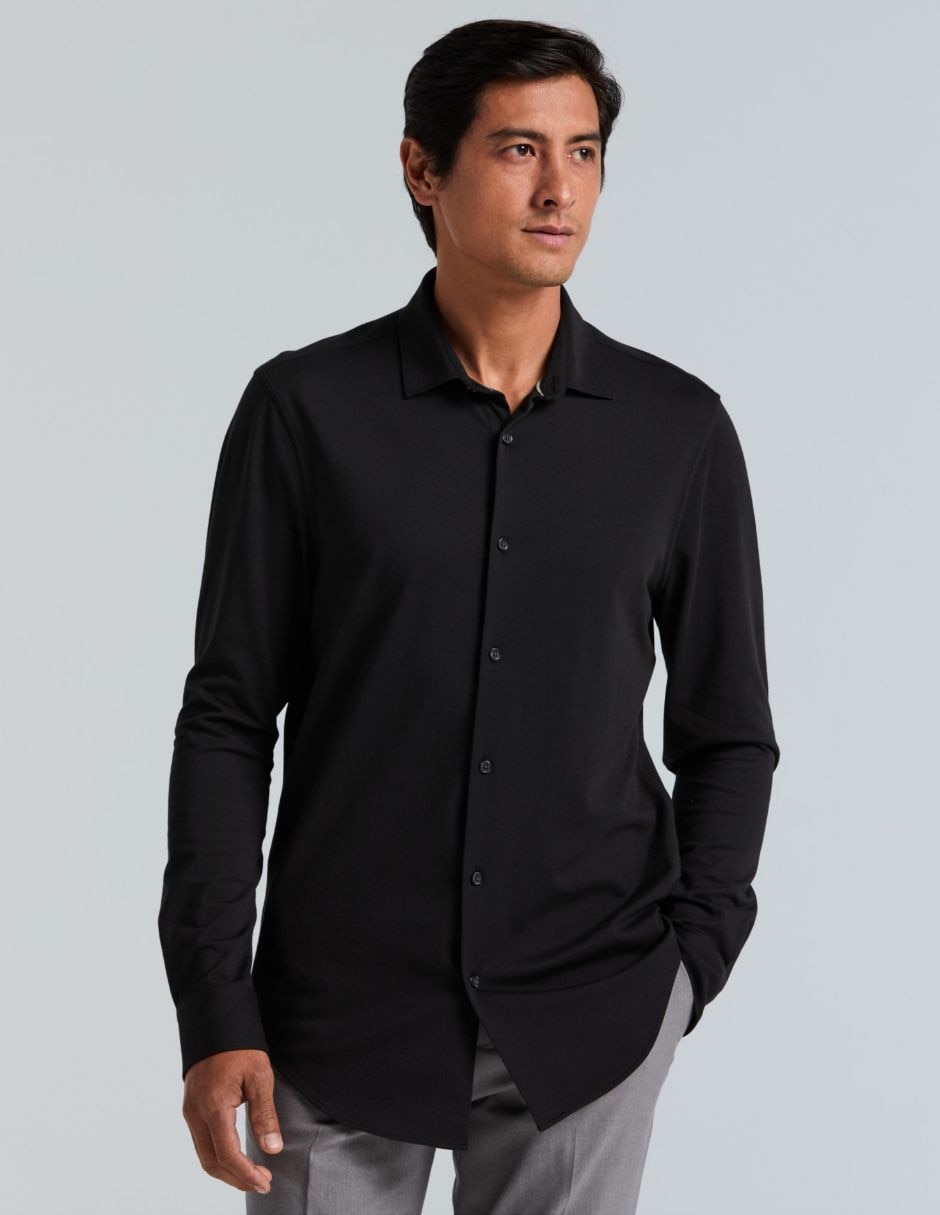 Camisa business casual de manga larga para hombre Camisa business casual de manga larga para hombre