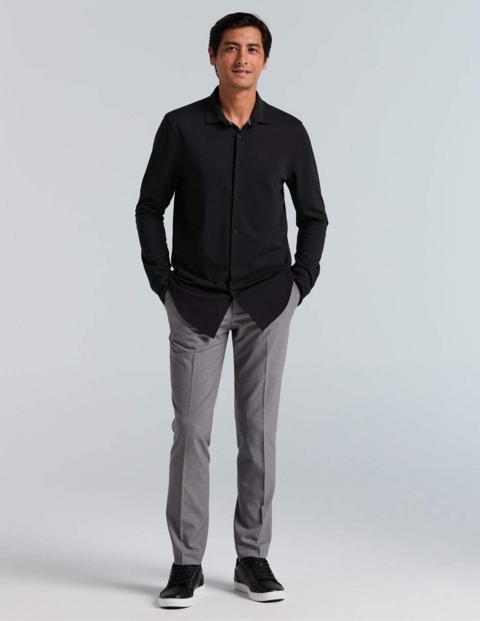 Camisa business casual de manga larga para hombre 2