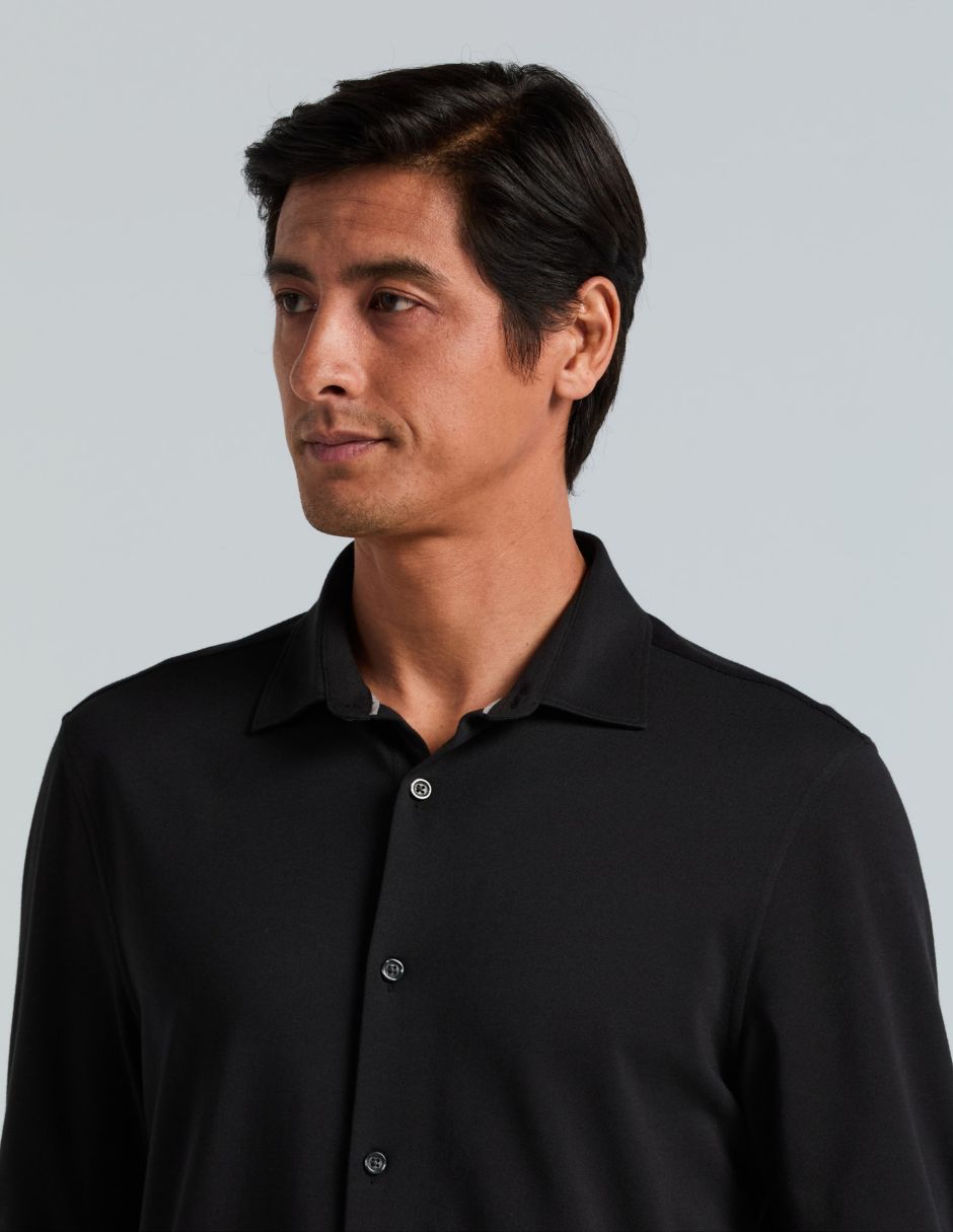 Camisa business casual de manga larga para hombre 3