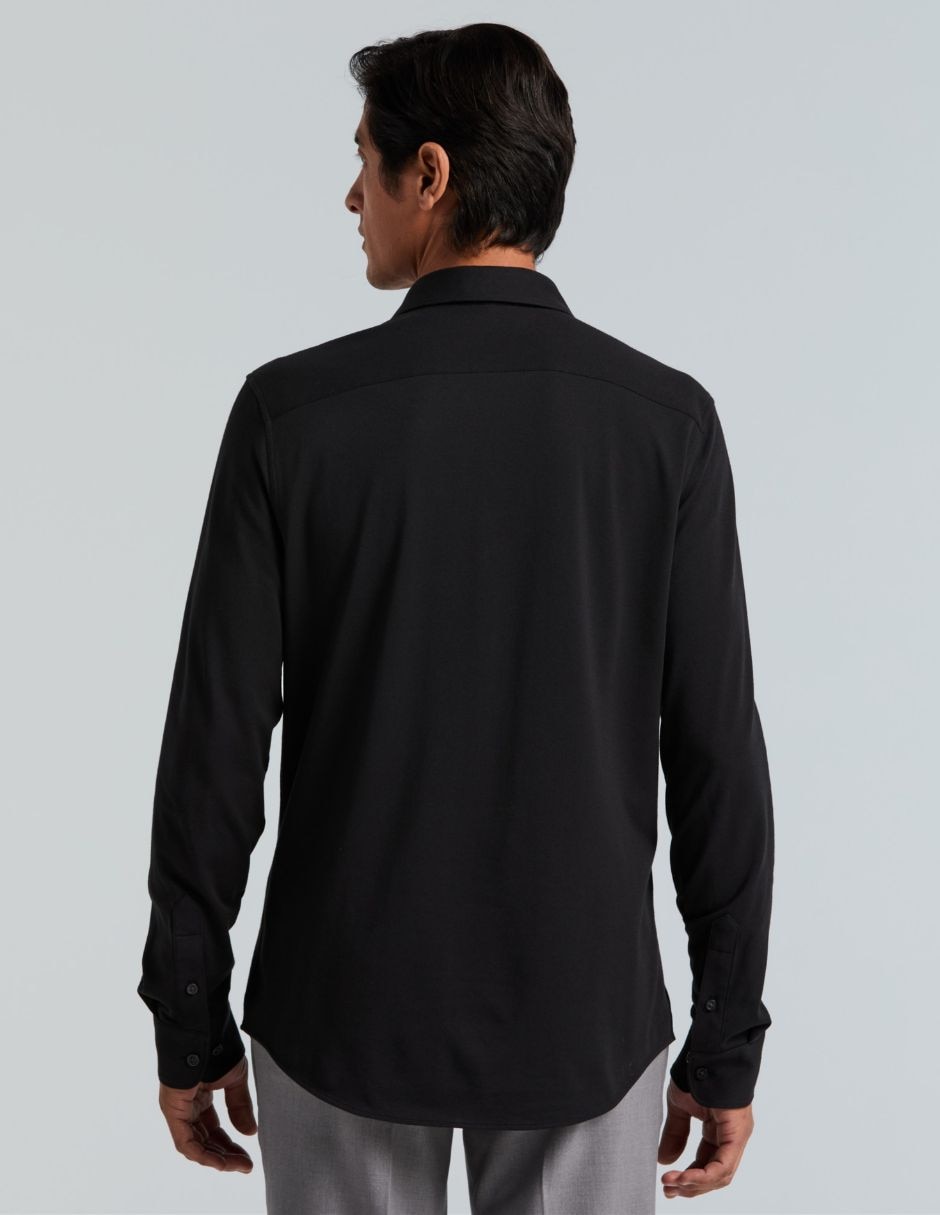 Camisa business casual de manga larga para hombre 4