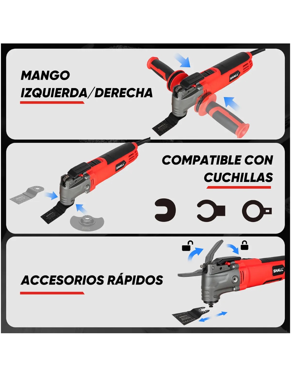 Multiherramienta inalámbrica multi oscilante 2