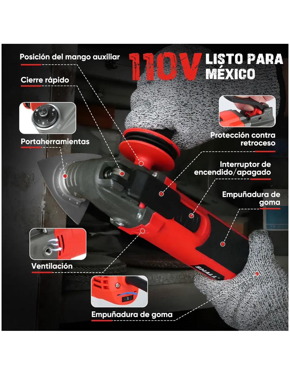 Multiherramienta inalámbrica multi oscilante 4