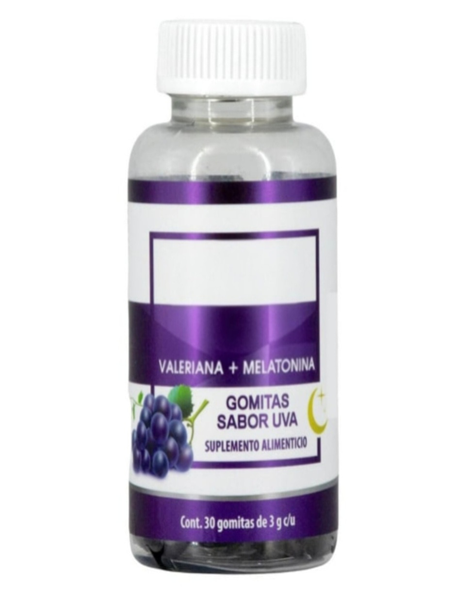 Gomitas de Valeriana y Melatonina sabor uva Gomitas de Valeriana y Melatonina sabor uva