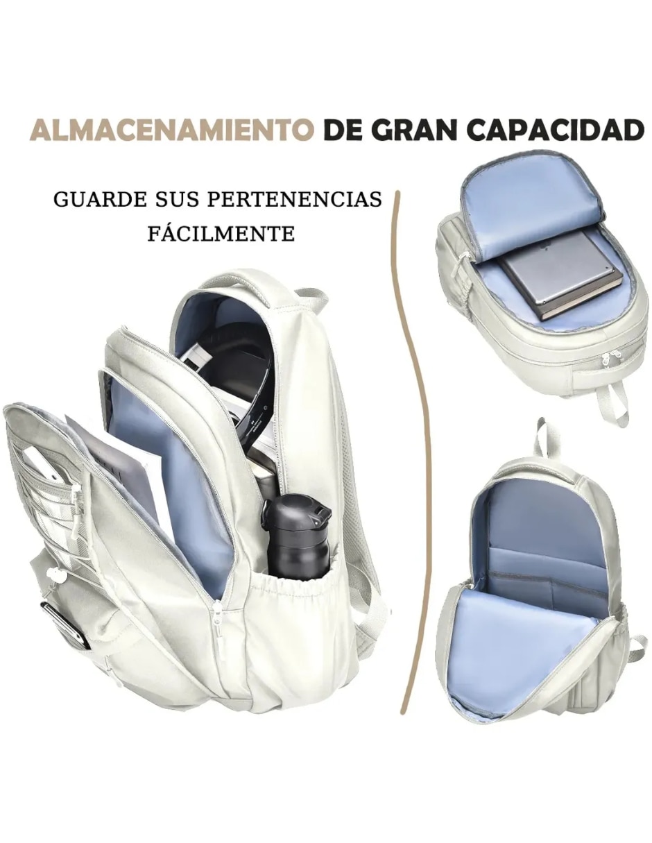 Mochila con portalaptop Genérica impermeable unisex