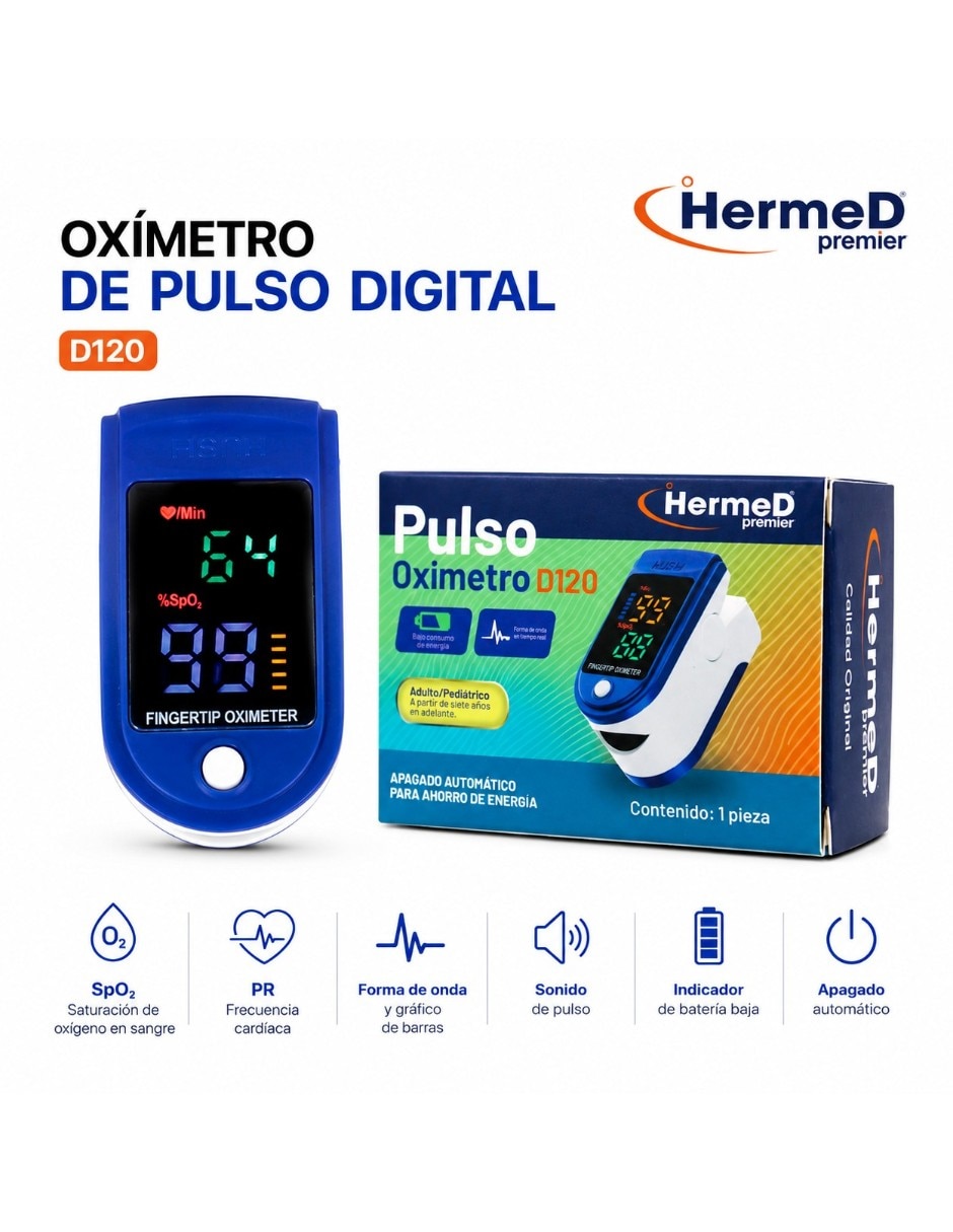 Oxímetro de dedo D120 2