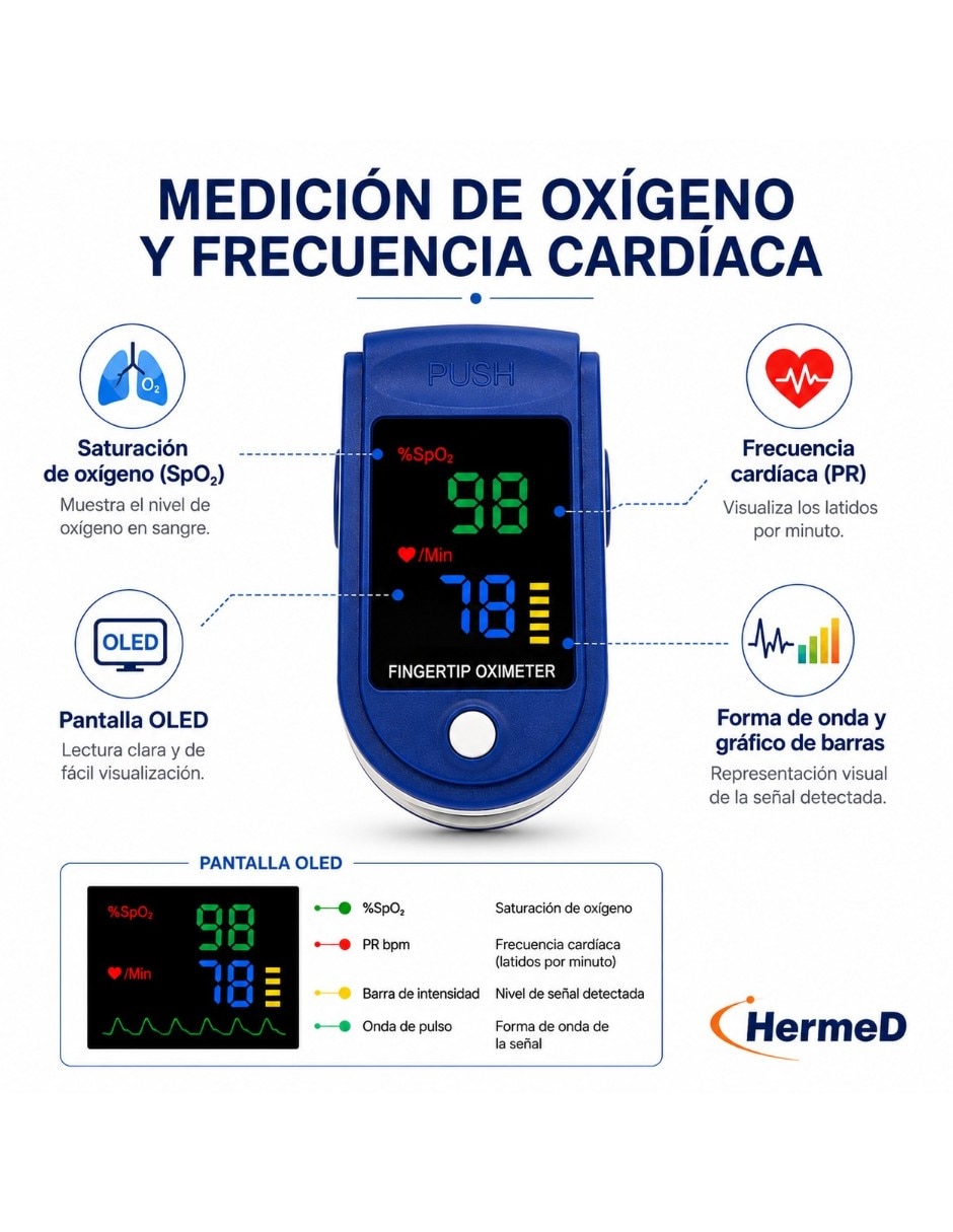 Oxímetro de dedo D120 3