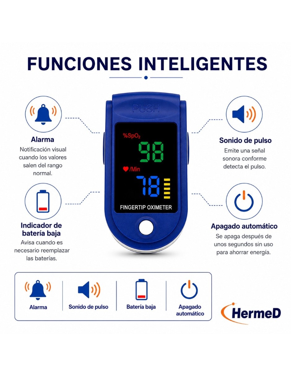 Oxímetro de dedo D120 4