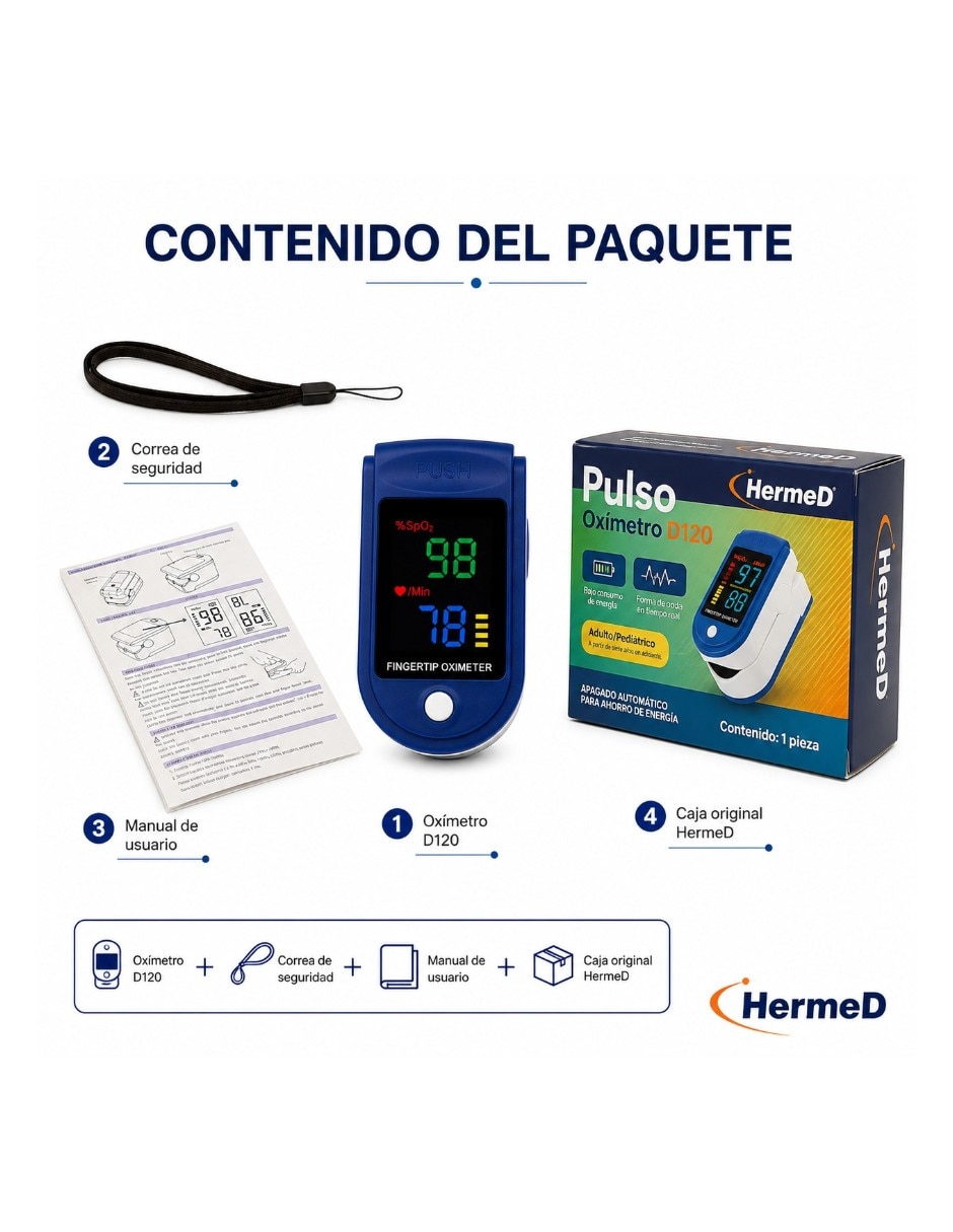 Oxímetro de dedo D120 6