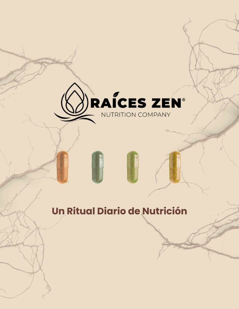 Hierro vitamina C + Ácido Fólico y Biotina Raíces Zen 120 Cápsulas