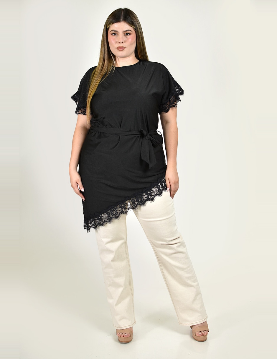 Blusa Roman Fashion manga corta para mujer
