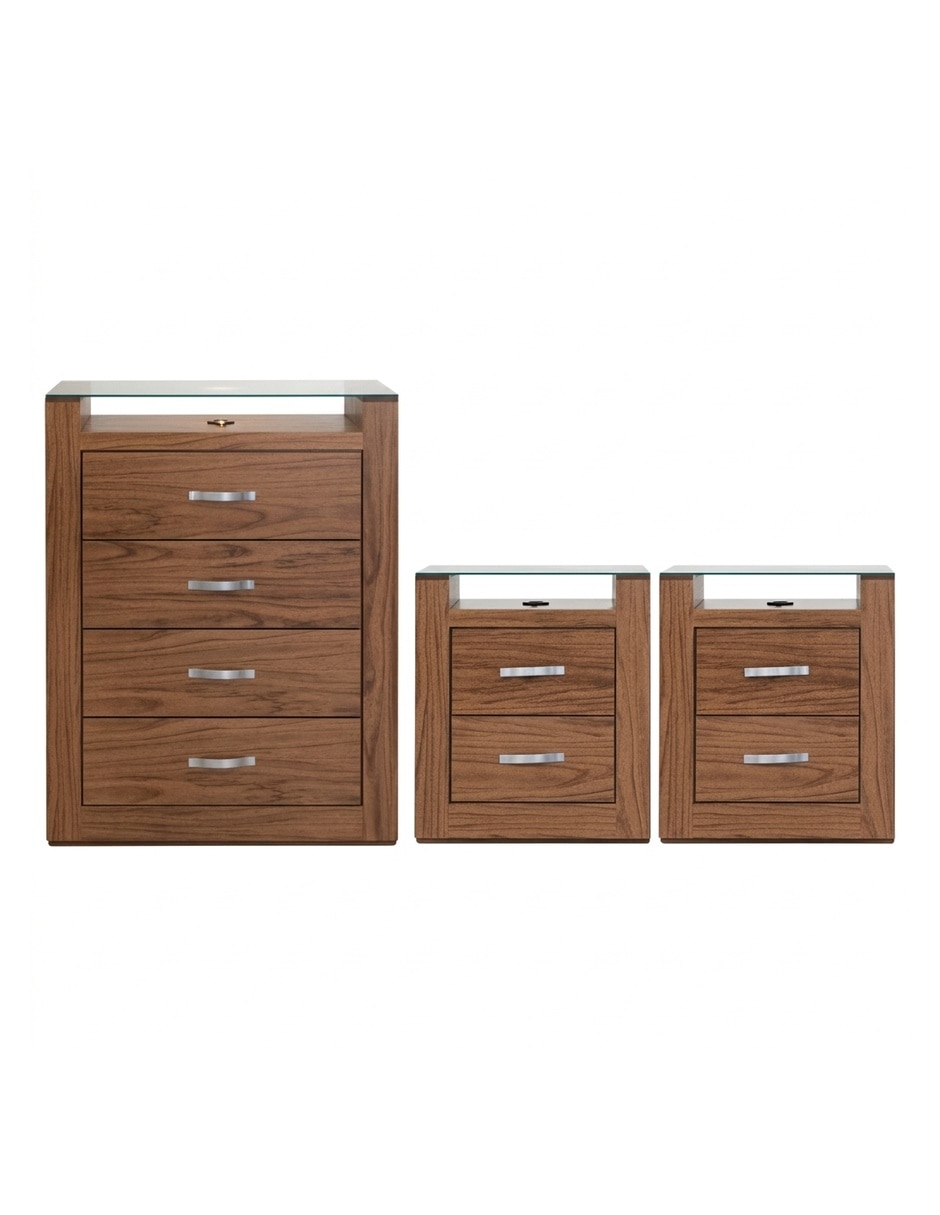 Set cajonera de madera