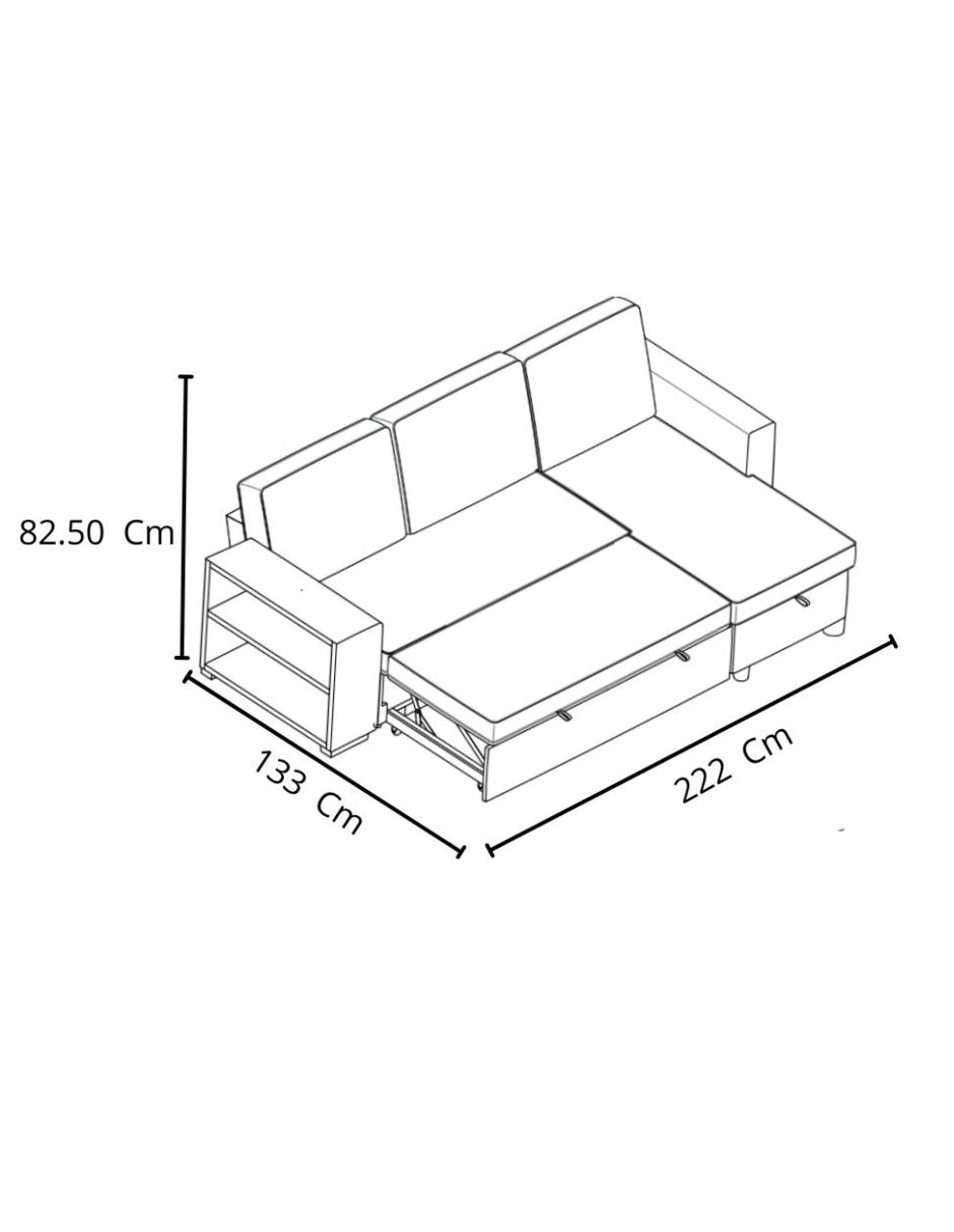 Sala modular Moscú con Baúl de Poliéster 9