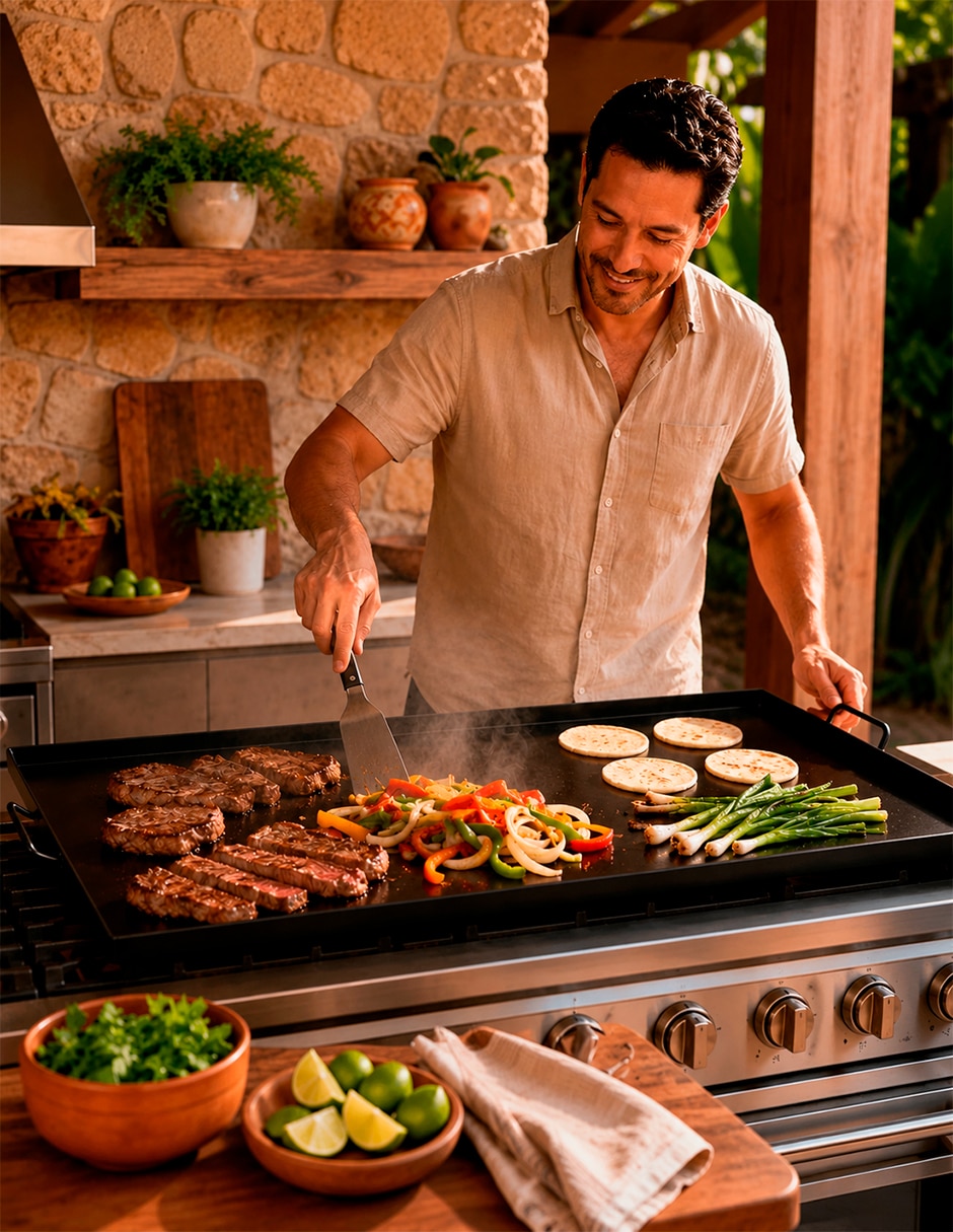 Comal Plancha acero 3