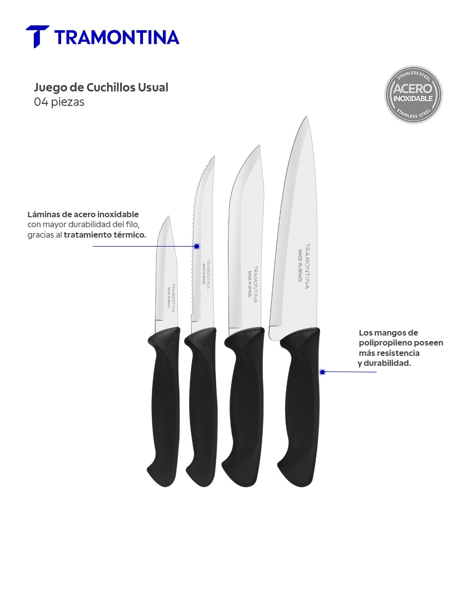 Set de cuchillos 4 piezas 2