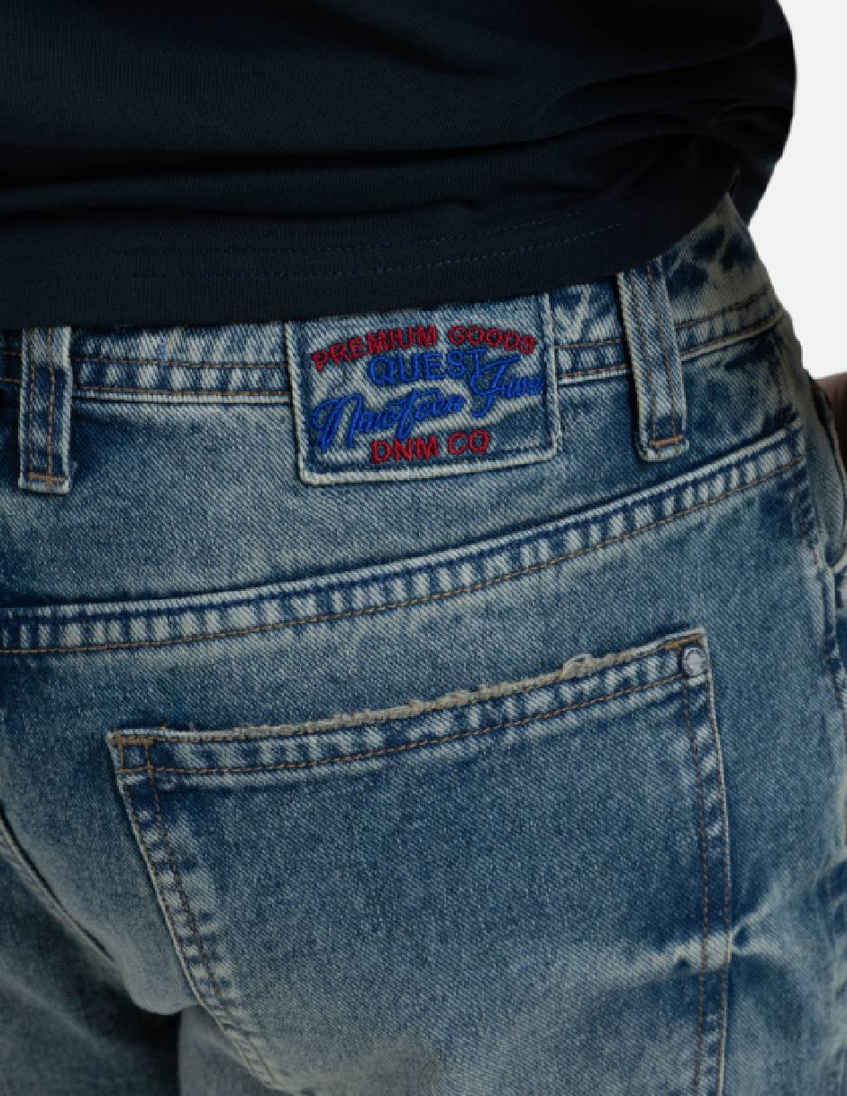 Jeans regular deslavado para hombre 3