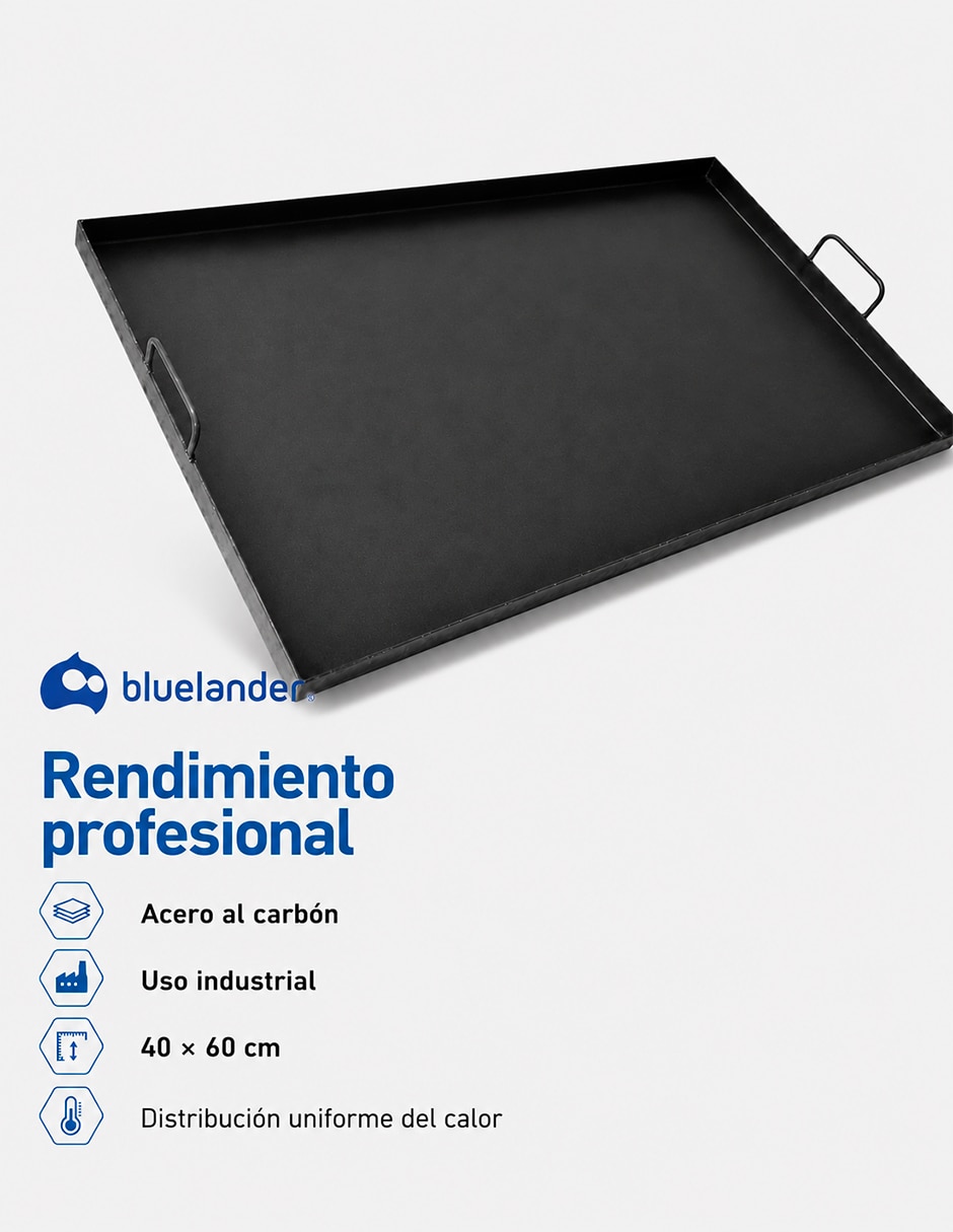 Comal plancha acero 2