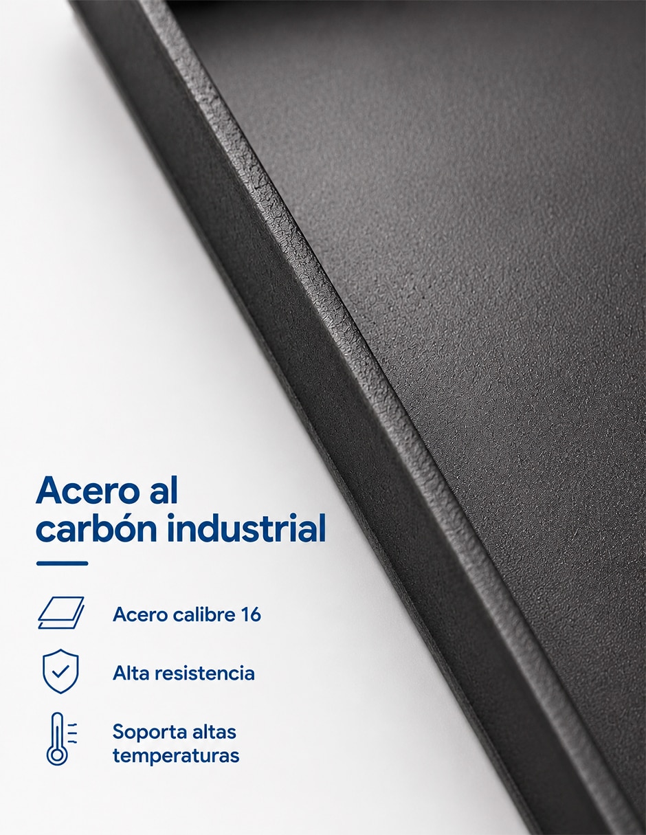 Comal plancha acero 5