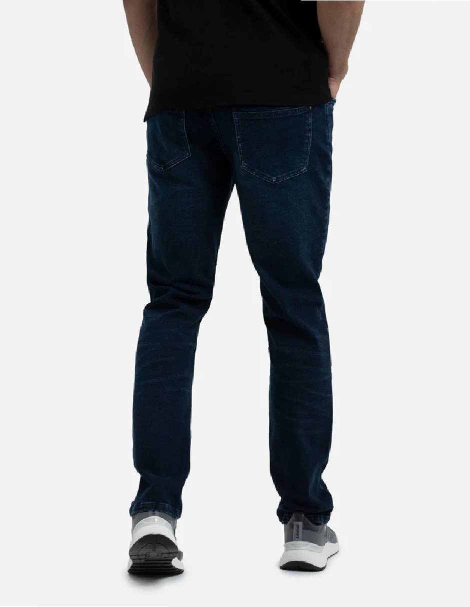 Jeans regular lavado medio para hombre 6