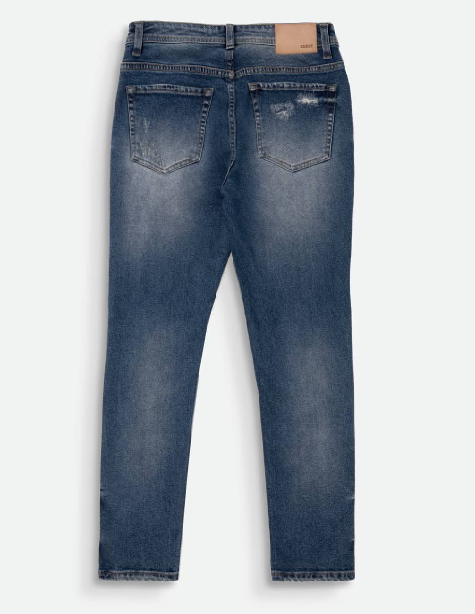 Jeans slim QUE110250062-015 lavado medio para hombre 2