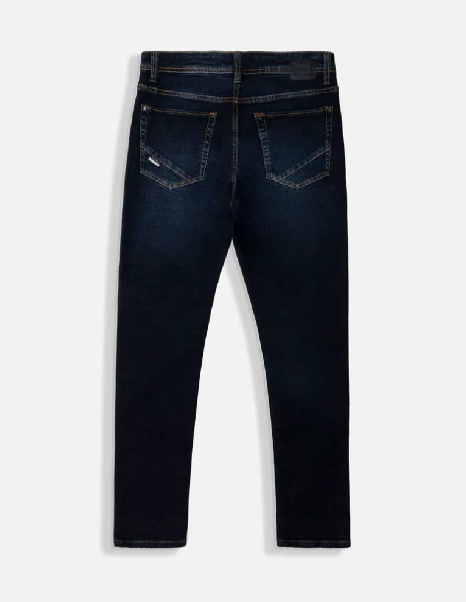 Jeans slim lavado obscuro para hombre 2