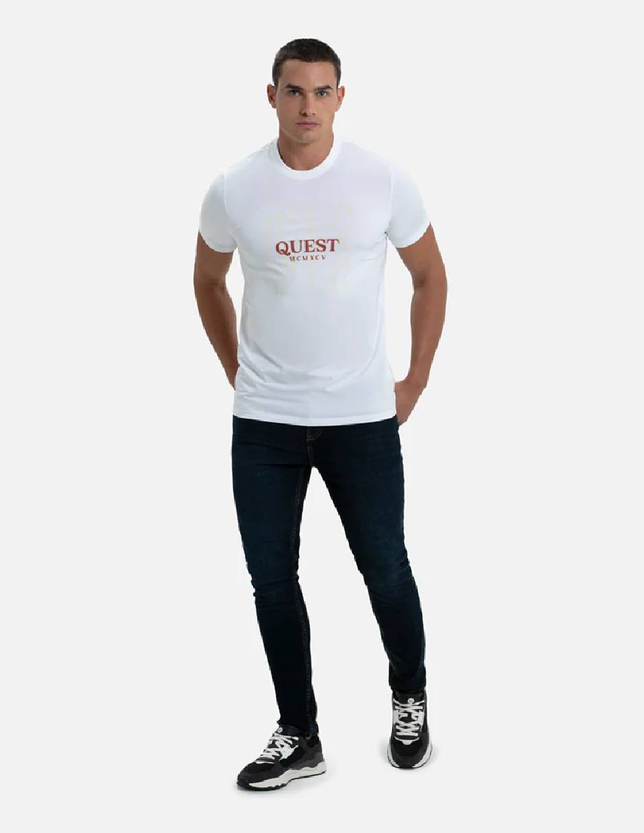 Jeans slim lavado obscuro para hombre 4