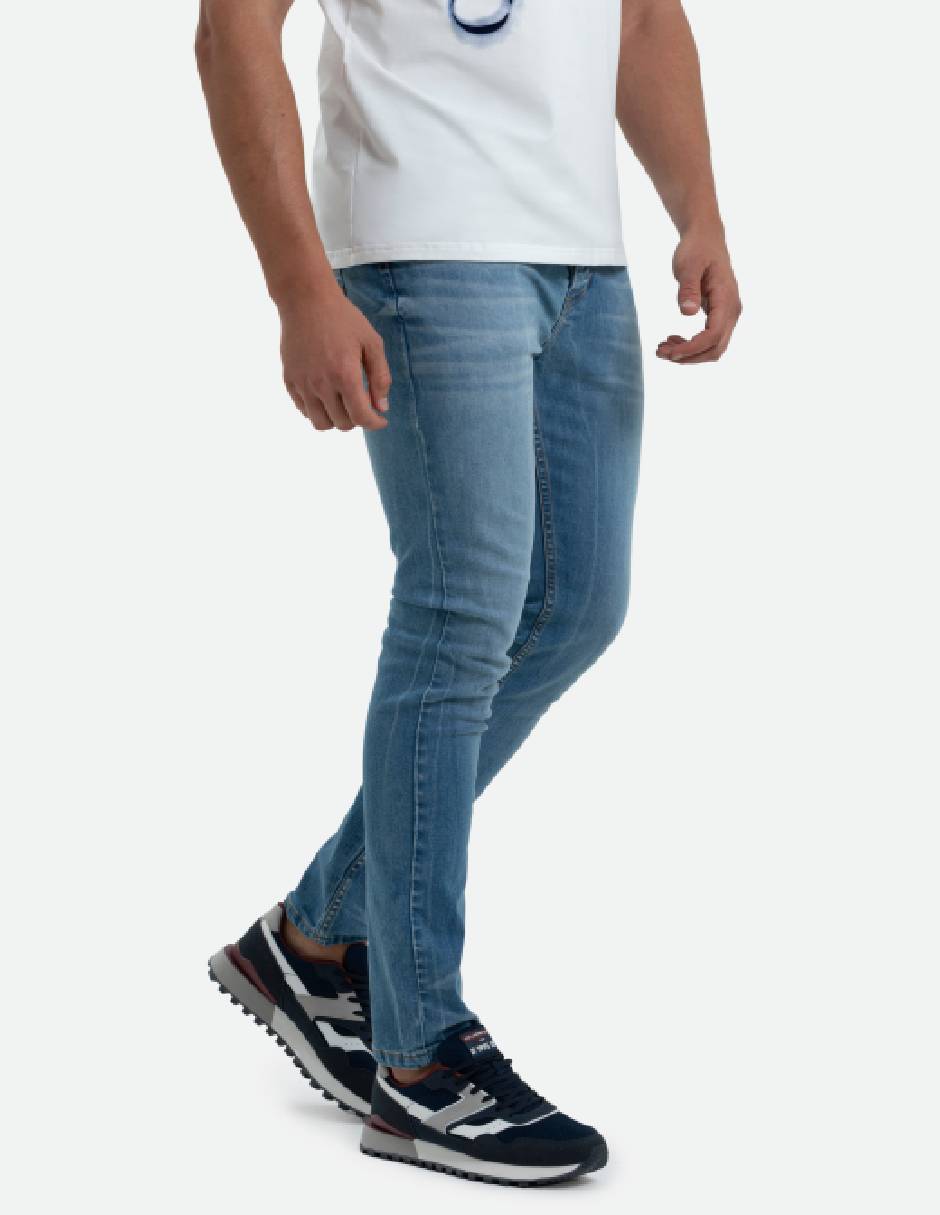 Jeans slim QUE110250032-015 lavado medio para hombre Jeans slim QUE110250032-015 lavado medio para hombre