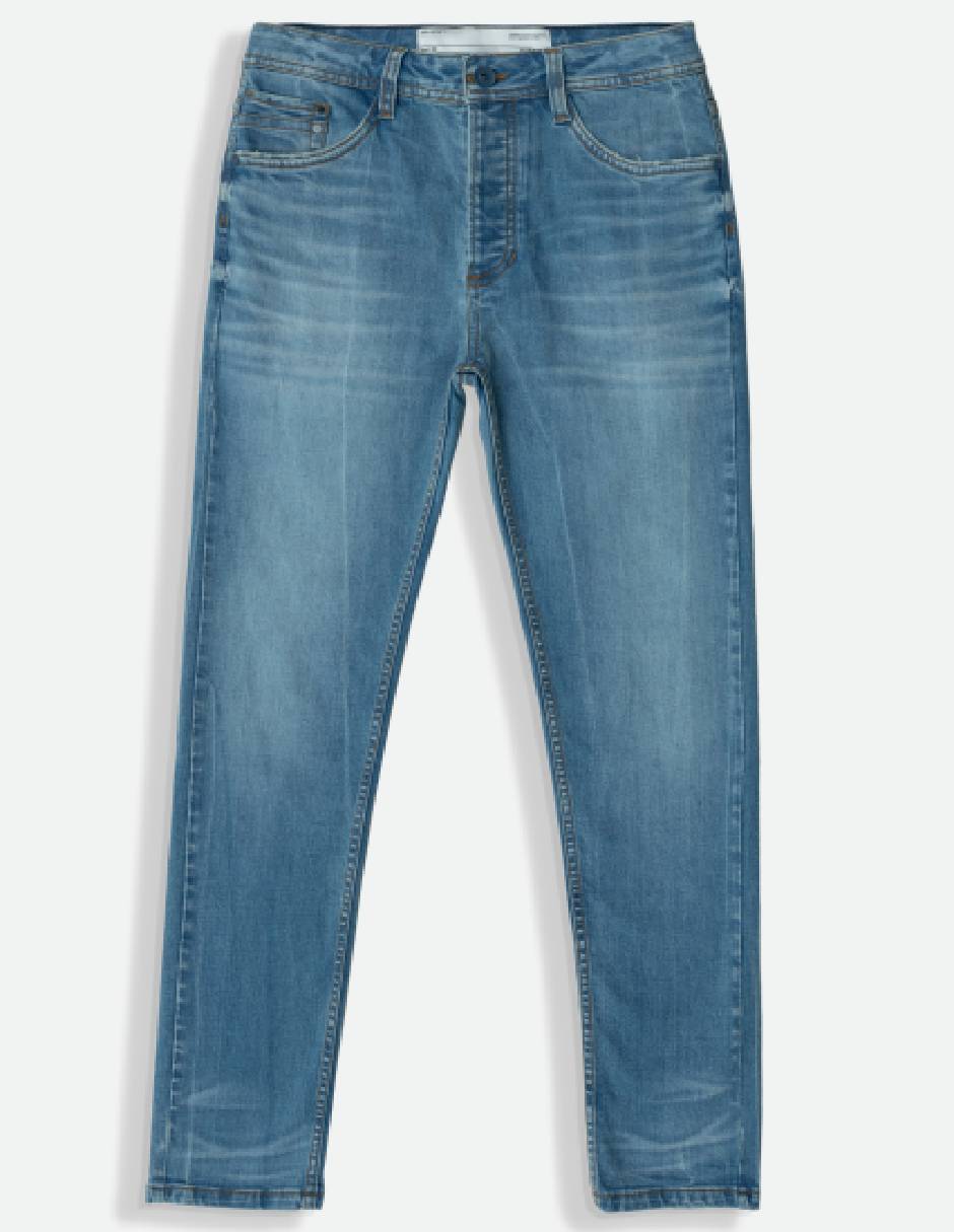 Jeans slim QUE110250032-015 lavado medio para hombre 5