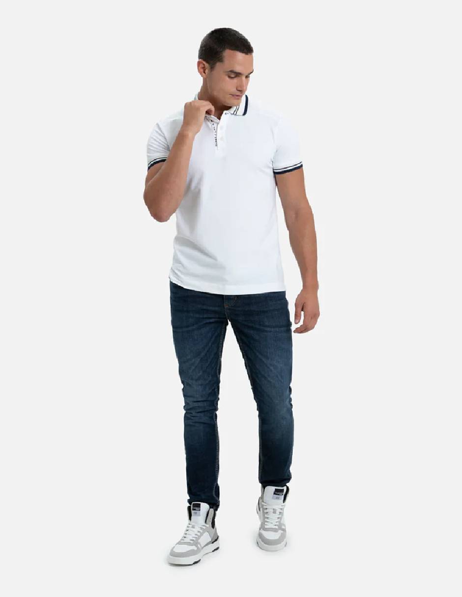 Jeans slim QUE110250033-324 lavado obscuro para hombre 2