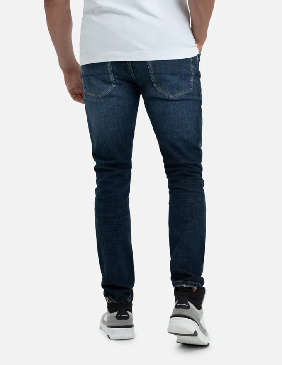 Jeans slim QUE110250033-324 lavado obscuro para hombre 4