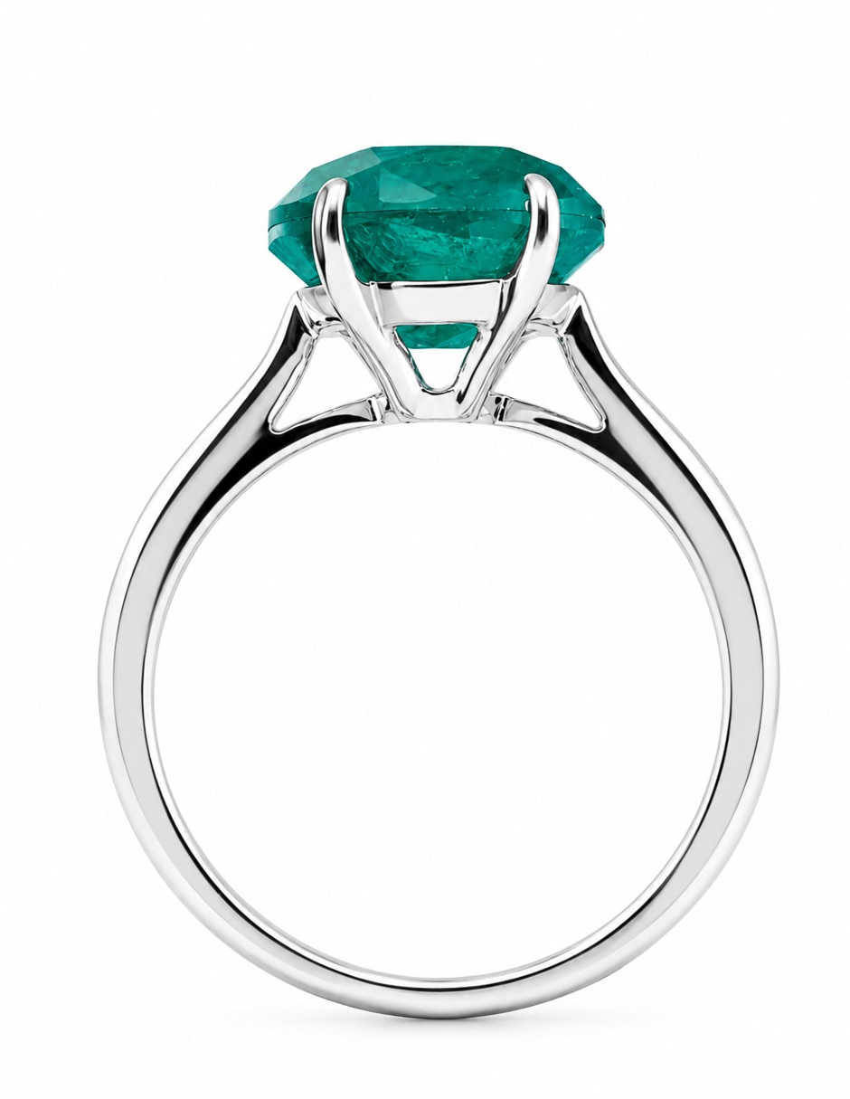 Anillo ovalado P 925 de plata turmalina 4