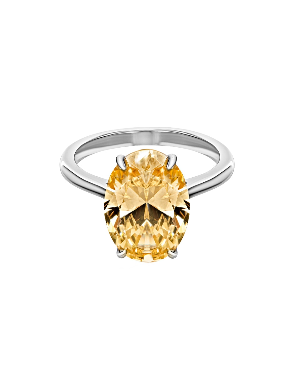 Anillo ovalado P 925 de plata topacio