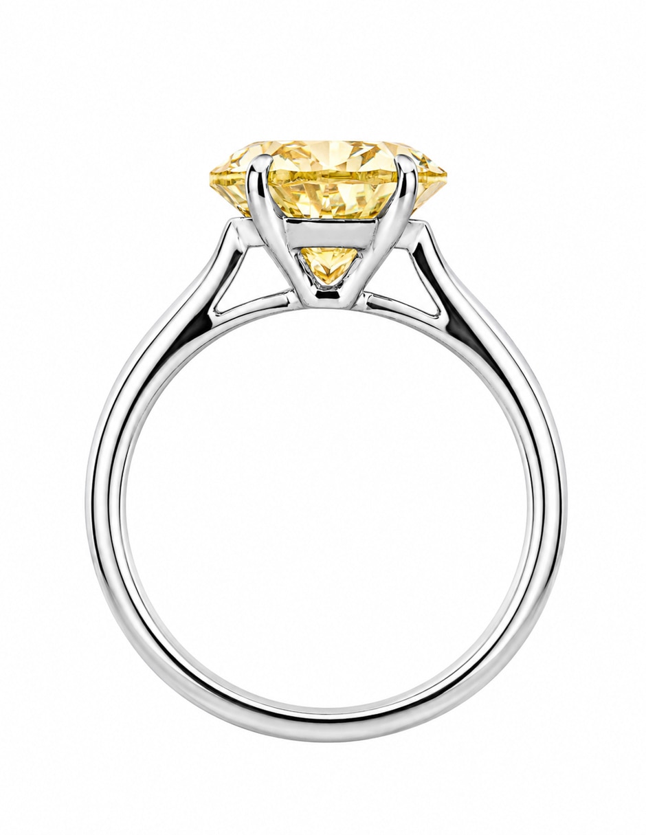 Anillo ovalado P 925 de plata topacio 2