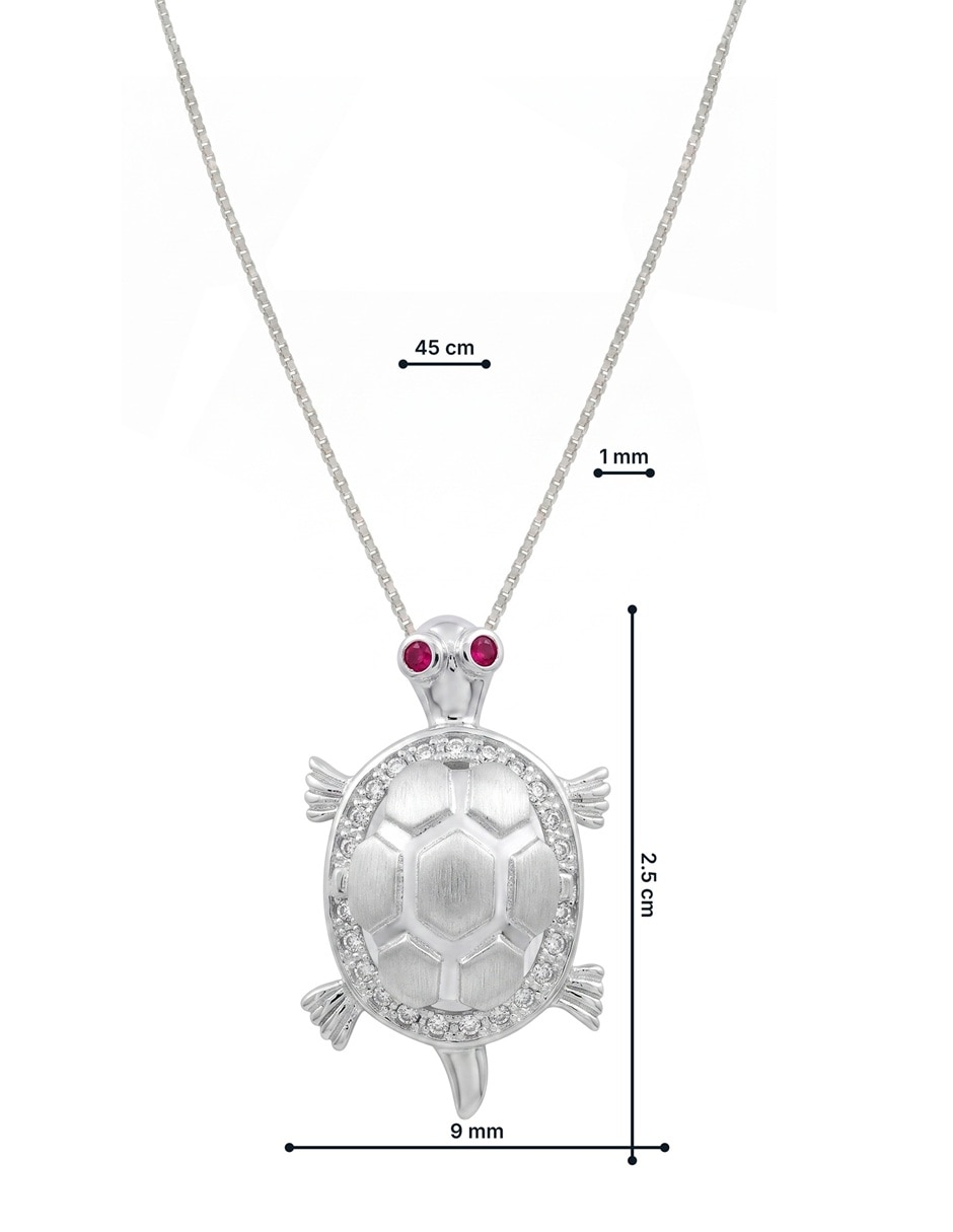 Gargantilla de tortuga de plata P 925 8
