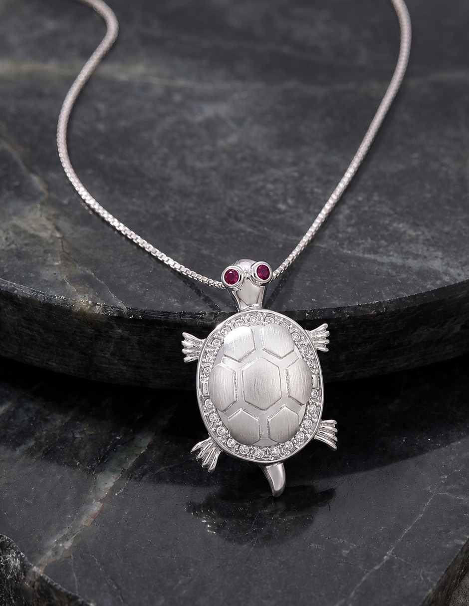Gargantilla de tortuga de plata P 925 6