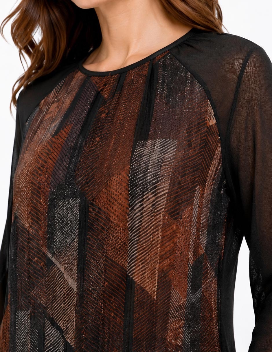 Blusa Foley's manga larga para mujer