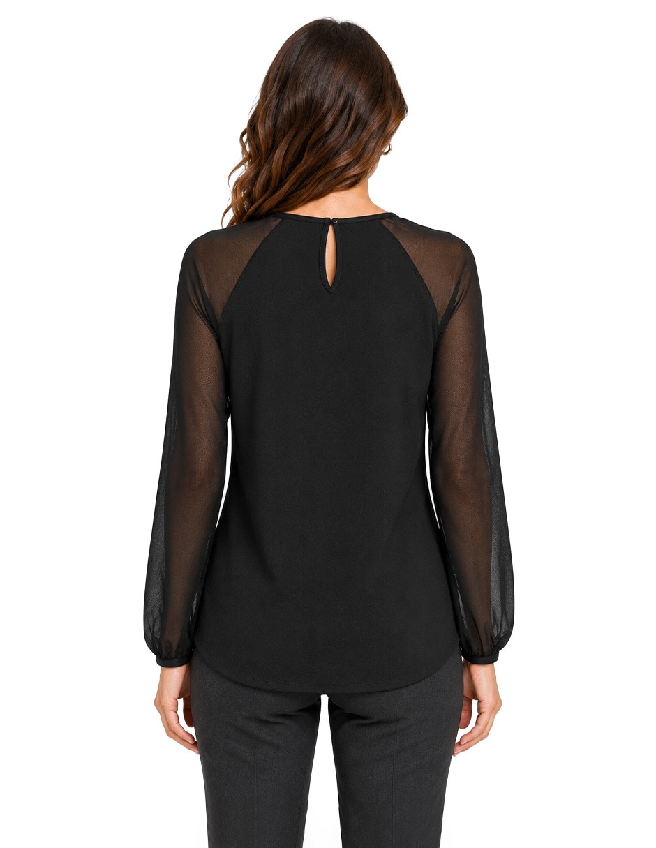 Blusa Foley's manga larga para mujer