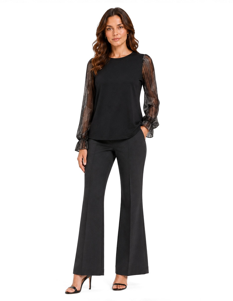 Blusa manga larga para mujer 4