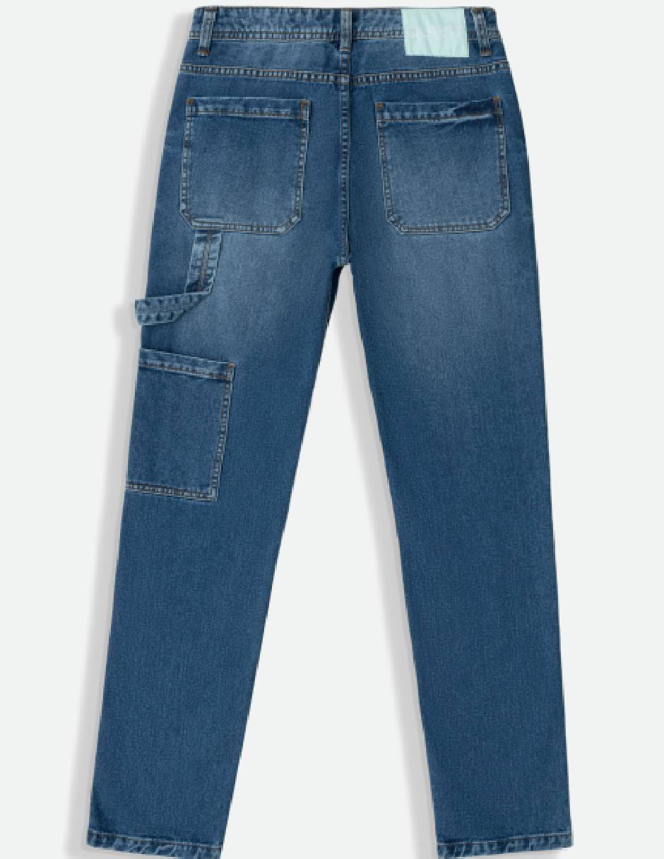 Jeans regular lavado medio para hombre 2