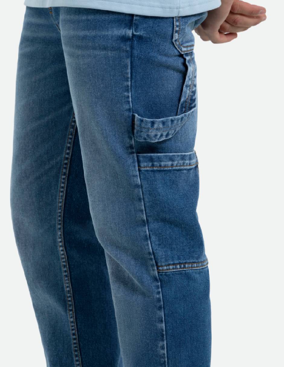 Jeans regular lavado medio para hombre 3