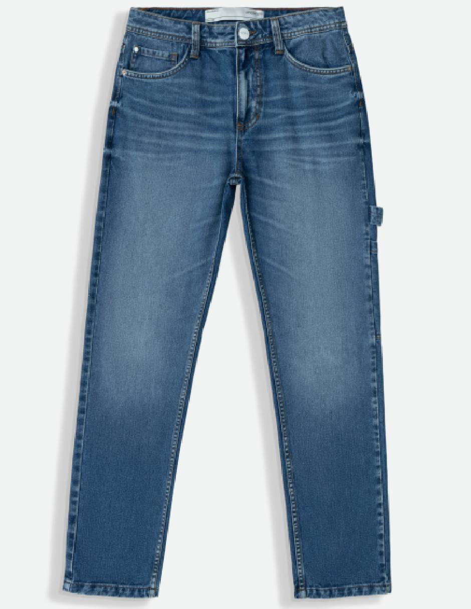 Jeans regular lavado medio para hombre 6