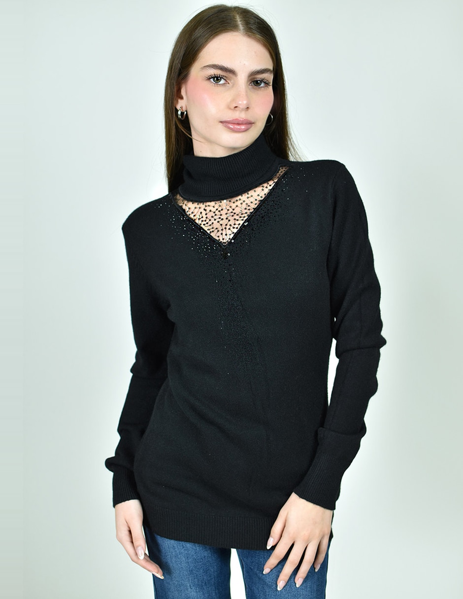 Suéter cuello alto para mujer Suéter cuello alto para mujer