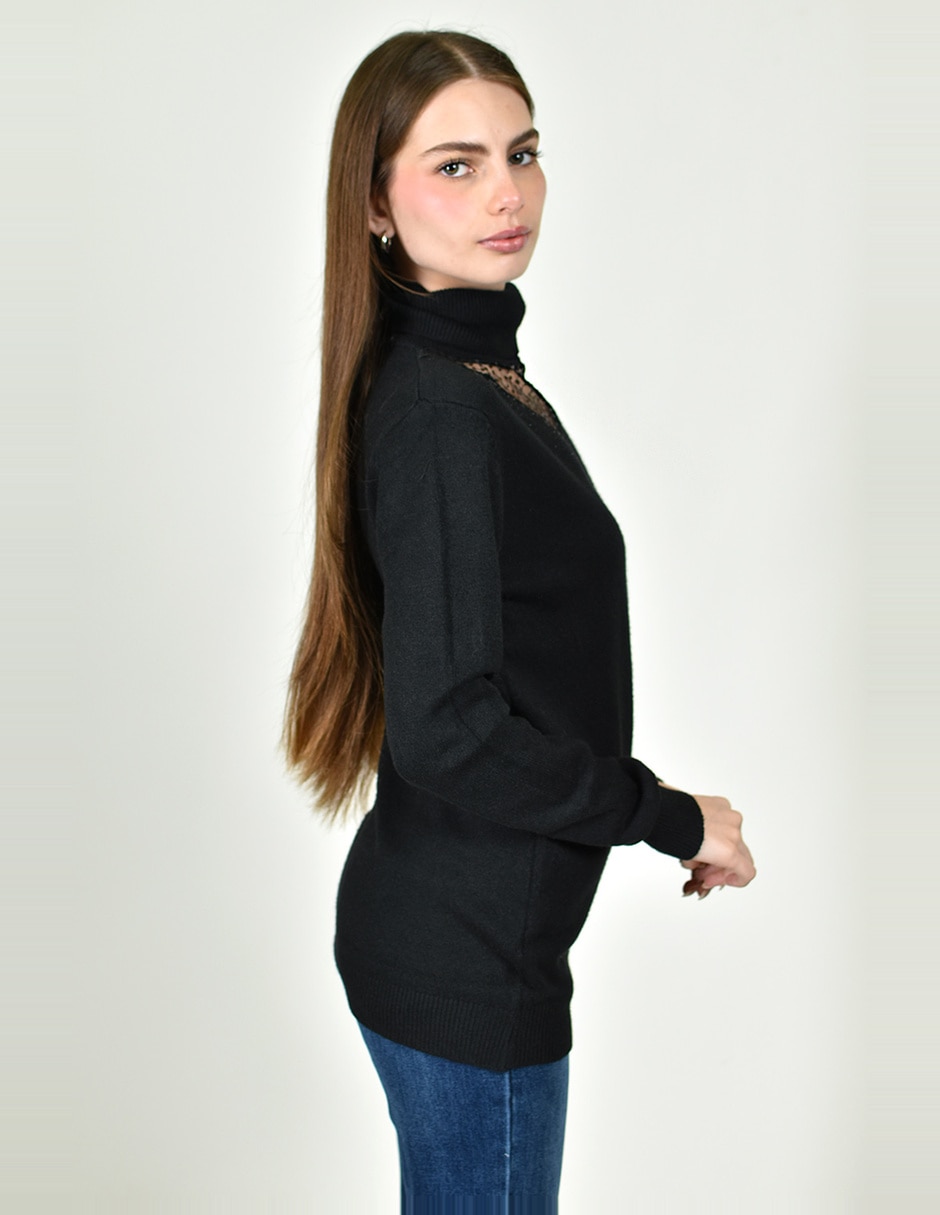 Suéter cuello alto para mujer 2