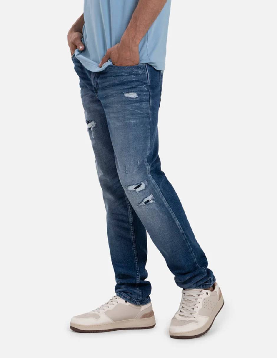 Jeans slim lavado medio para hombre Jeans slim lavado medio para hombre