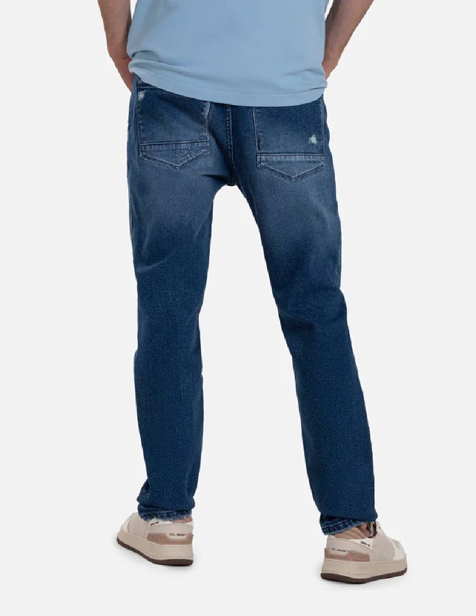 Jeans slim lavado medio para hombre 6