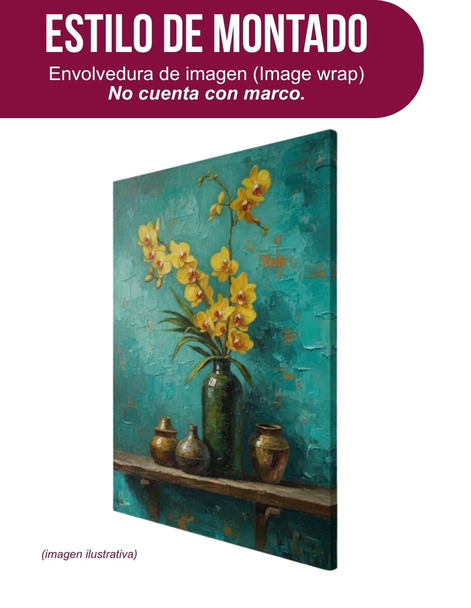 Cuadro decorativo Impresión en Tela Orquidea 8