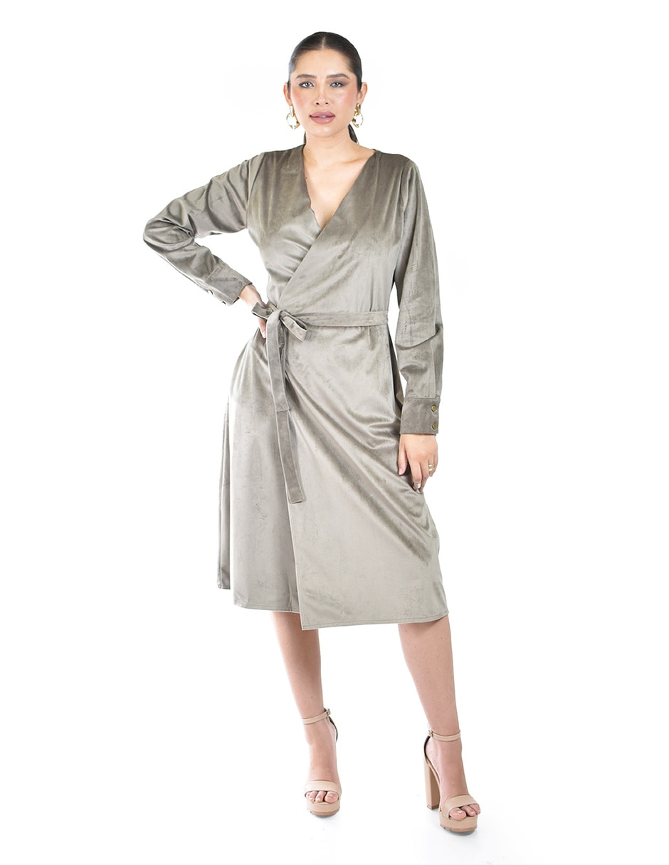 Vestido a la rodilla casual para mujer