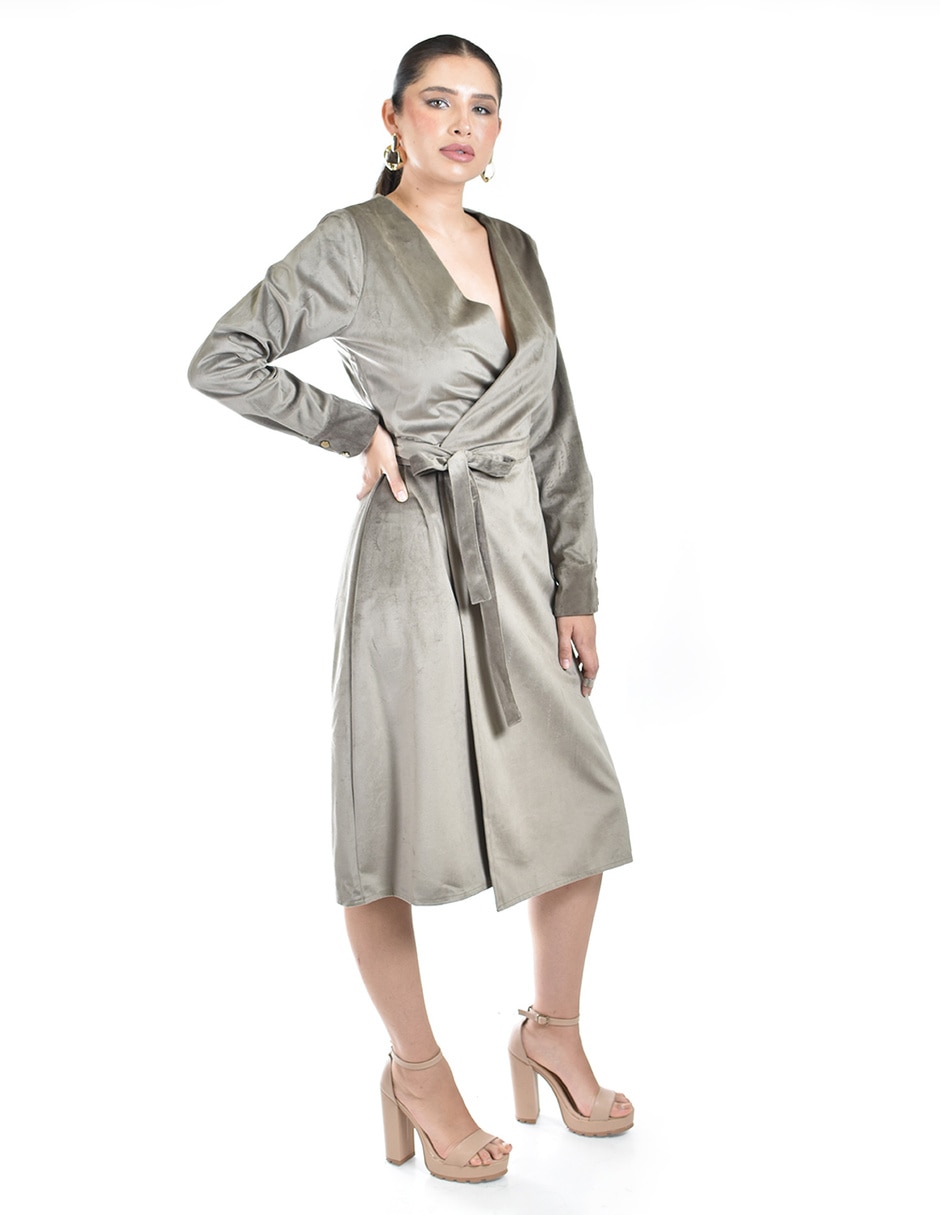 Vestido a la rodilla casual para mujer 2