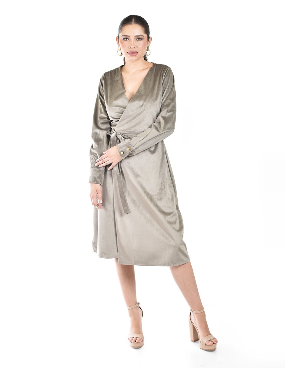 Vestido a la rodilla casual para mujer 4