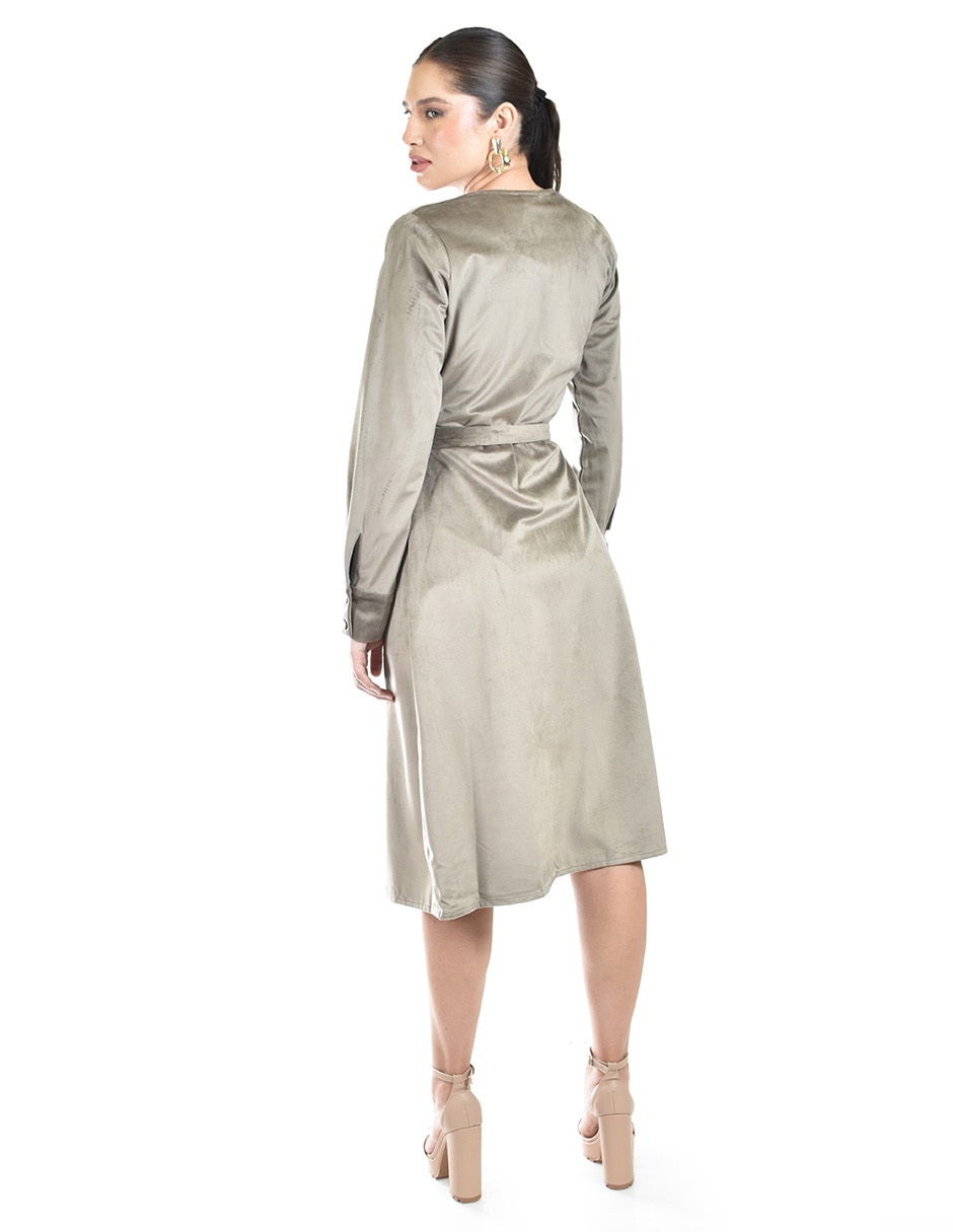 Vestido a la rodilla casual para mujer 5